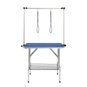 Foldable Dog Grooming Table with Clamps 36x24