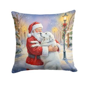 Santa Decorative Pillow Great Pyrenees