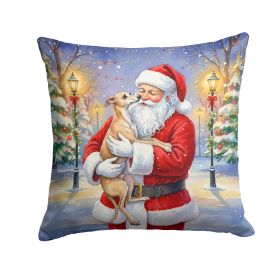 Santa Decorative Pillow Italian Greyhound