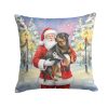 Santa Decorative Pillow Rottweiler
