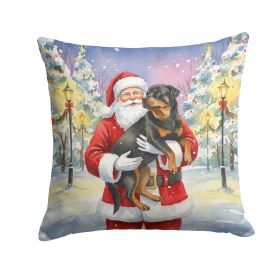 Santa Decorative Pillow Rottweiler