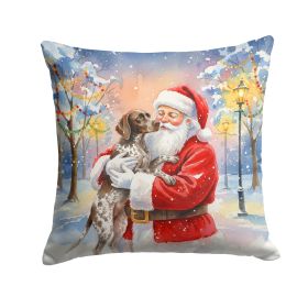 Santa Decorative Pillow German Shorthaired Pointer