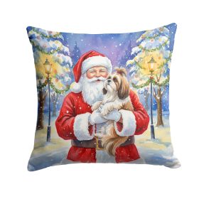 Shih Tzu Santa Decorative Pillow