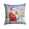 Santa Decorative Pillow Cavalier Spaniel
