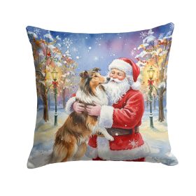 Santa Decorative Pillow Collie
