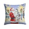 Husky Santa Decorative Pillow