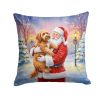 Santa Decorative Pillow Labradoodle
