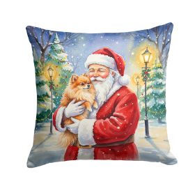 Santa Decorative Pillow Pomeranian