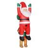 Christmas Inflatable Santa with Dog LED 7FT