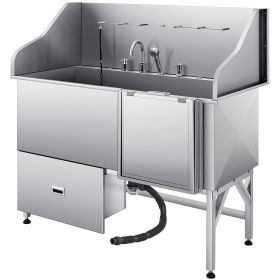 Stainless Steel Dog Bath Tub with Ramp