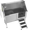 Dog Grooming Tub with Stairs and Filter 62 Inch