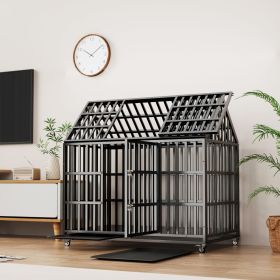 Heavy-Duty Metal Dog Crate 52"