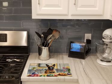 Dog Glass Cutting Board Belgian Malinois