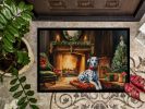 Dalmatian Holiday Door Mat