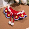 Red Holiday Pet Scarf Collar