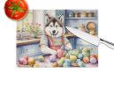 Alaskan Malamute Glass Cutting Board