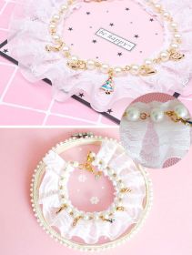 Pearl Decorative Pet Collarb