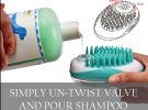 Shampoo Dispensing Pet Bath Brush