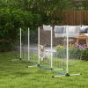 PawHut 4-Piece Dog Agility Training Set White