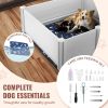 Dog Whelping Box PVC with Rails 48x48x18