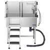 Dog Grooming Tub with Stairs and Faucet 38 Inch