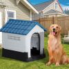 Large Plastic Dog House 33" Weather-Resistant
