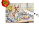 Dog Glass Cutting Board Basenji