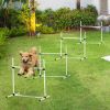 Dog Agility Training Set 4 Piece Adjustable Jumps