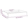 Solid Pine Dog Bed White 24x19