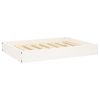 Dog Bed White Solid Wood Pine