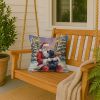 Santa Decorative Pillow Black Lab