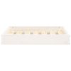 Solid Pine Dog Bed White 24x19