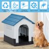 Large Plastic Dog House 33" Weather-Resistant