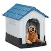 Large Plastic Dog House 33" Weather-Resistant