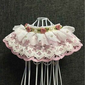 Pink Lace Retro Pet Collar
