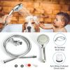 Handheld High Pressure Shower Head 5 Spray Settings Chrome