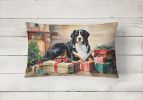 Dog Christmas Pillow Bernese Mountain
