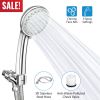 Handheld High Pressure Shower Head 5 Spray Settings Chrome