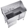 Stainless Steel Dog Bath Tub with Ramp
