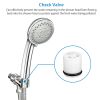 Handheld High Pressure Shower Head 5 Spray Settings Chrome