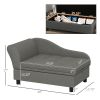 Elevated Dog Sofa Bed with Storage