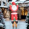 Christmas Inflatable Santa with Dog LED 7FT