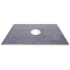 VEVOR Shower Curb 38"x60" with Grate
