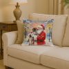 Santa Decorative Pillow German Shorthaired Pointer