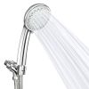 Handheld High Pressure Shower Head 5 Spray Settings Chrome