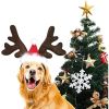 Dog Reindeer Antlers Headband