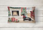 Dachshund Christmas Accent Pillow