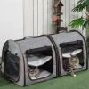 Portable PawHut Small Dog/Cat Cage with Soft Cushions