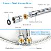 Handheld High Pressure Shower Head 5 Spray Settings Chrome