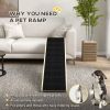 PawHut Pet Bed Ramp with Carpet Grip